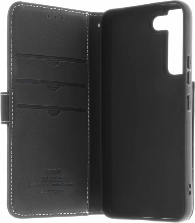 Insmat Exclusief Flip Case portemonnee hoesje, Samsung Galaxy S22+ 5G, zwart