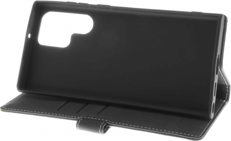Insmat Exclusief Flip Case portemonnee hoesje, Samsung Galaxy S22 Ultra 5G, zwart