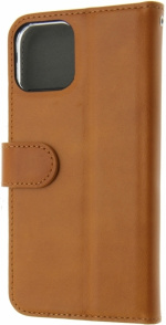 Insmat Exclusive Flip Case portemonnee hoesje, iPhone 14 Plus, bruin
