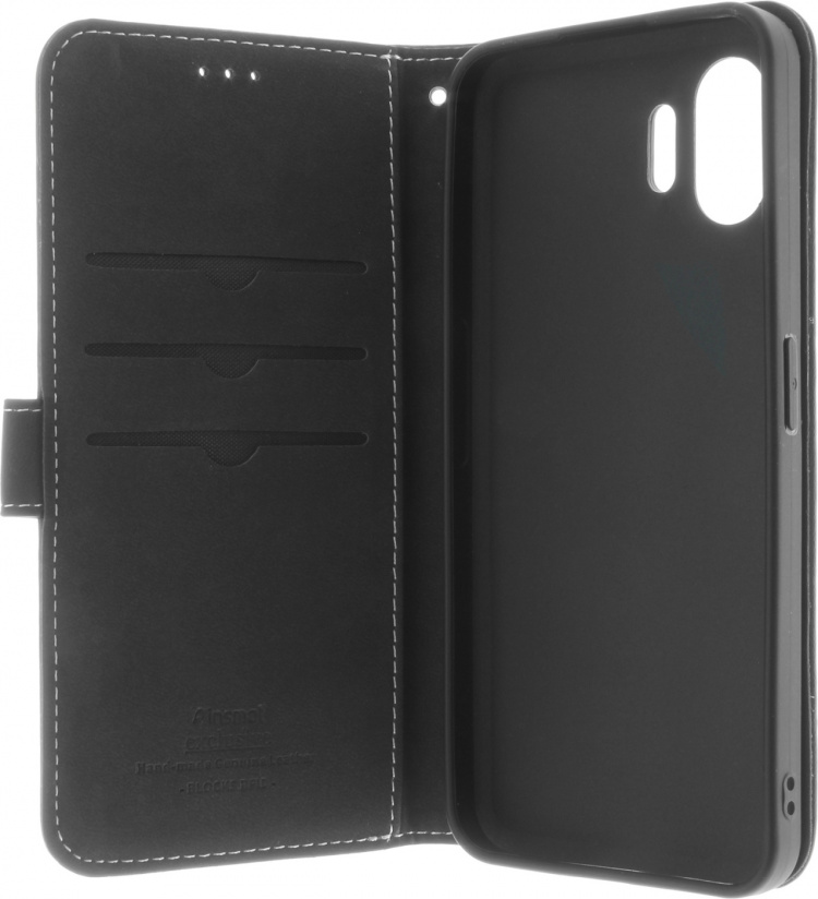 Insmat Exclusieve Flip Case portemonnee, Nothing Phone (2), zwart Insmat Exclusieve Flip Case portemonnee, Nothing Phone (2), zwart