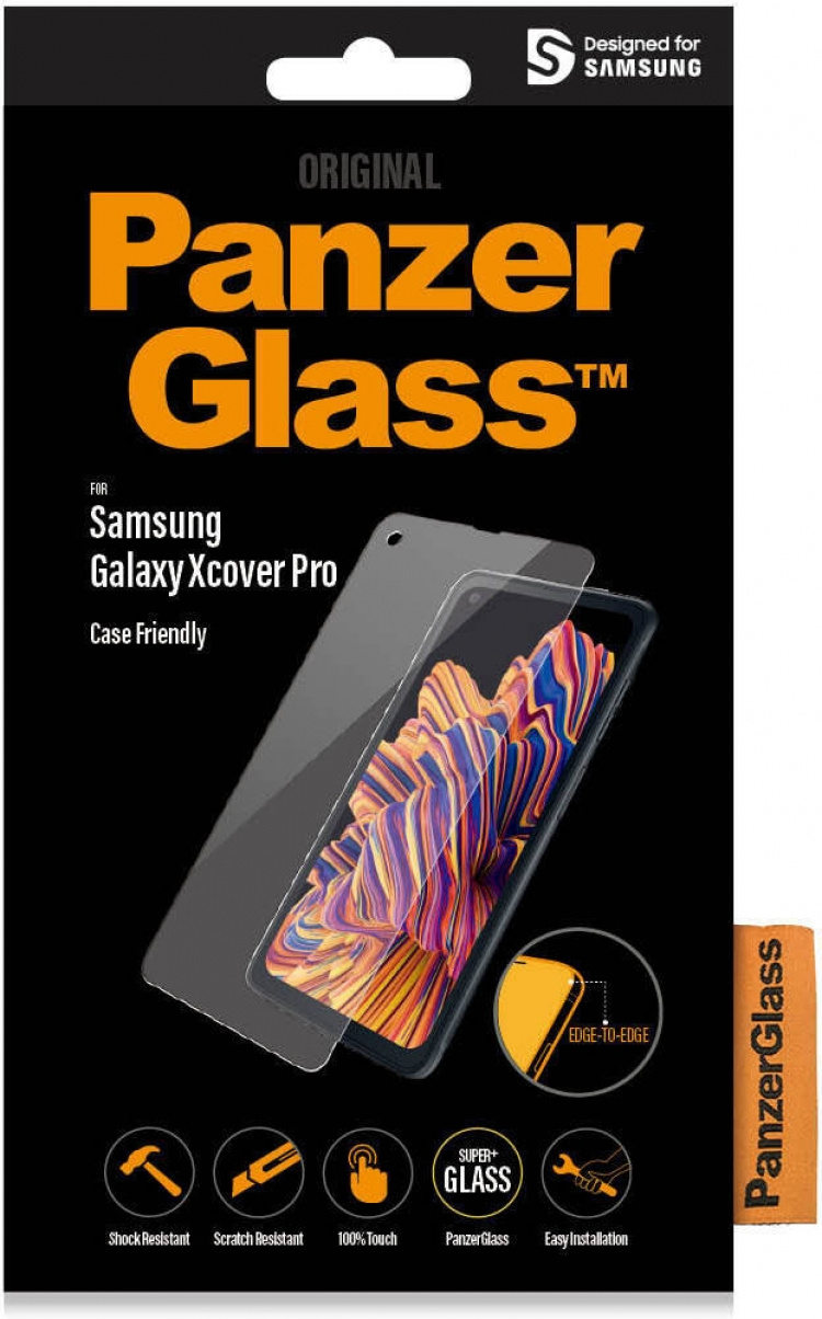 PanzerGlass Case Friendly gepantserd glas, Samsung Galaxy Xcover Pro