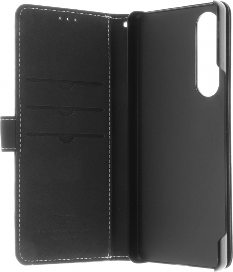 Insmat Exclusieve Flip Case portemonnee hoes, Sony Xperia 1 V, zwart Insmat Exclusieve Flip Case portemonnee hoes, Sony Xperia 1 V, zwart