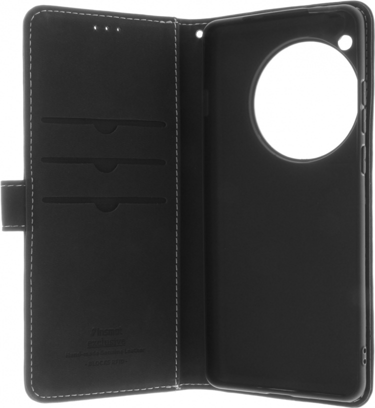 Insmat Flip Case portemonnee hoesje, OnePlus 12, zwart