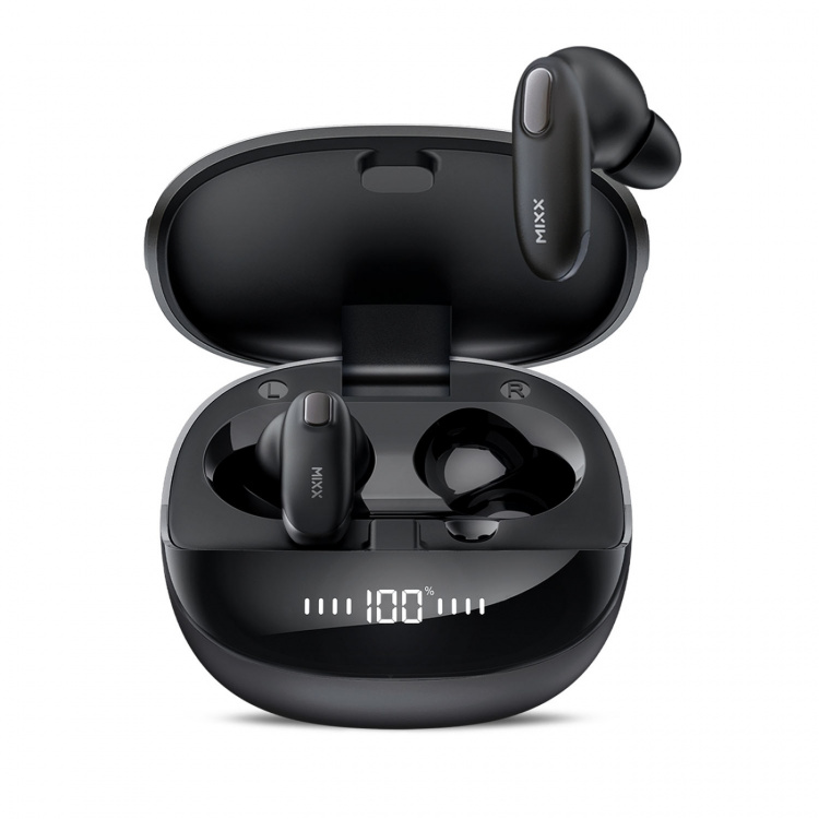 MIXX Hörlur Mini Charge 2 In-Ear Tws Qi Trådlös Svart