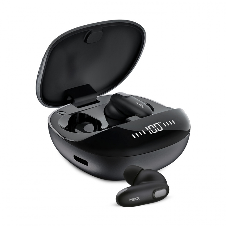 MIXX Hörlur Mini Charge 2 In-Ear Tws Qi Trådlös Svart