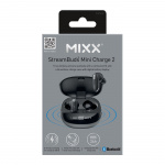 MIXX Hörlur Mini Charge 2 In-Ear Tws Qi Trådlös Svart