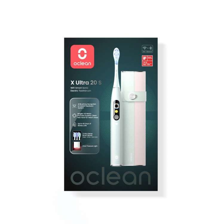 Oclean Elektrisk Tandborste X Ultra 20 Set Grön Oclean Elektrisk Tandborste X Ultra 20 Set Grön