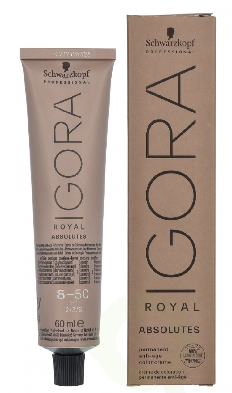 Schwarzkopf Igora Royal Absolutes Permanent Color Creme 60 ml 8-50
