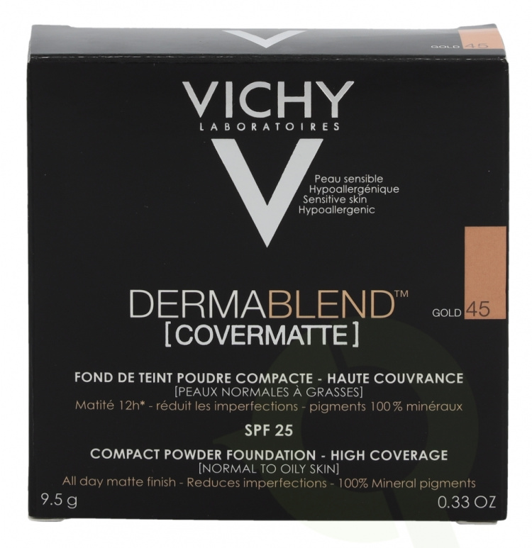 Vichy Dermablend Covermatte Compact Powder SPF25 9.5 g #45 Gold