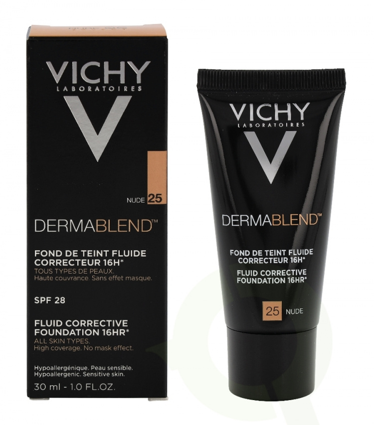 Vichy Dermablend Corrective Foundation 16HR SPF28 30 ml #25 Nude - All Skin Types