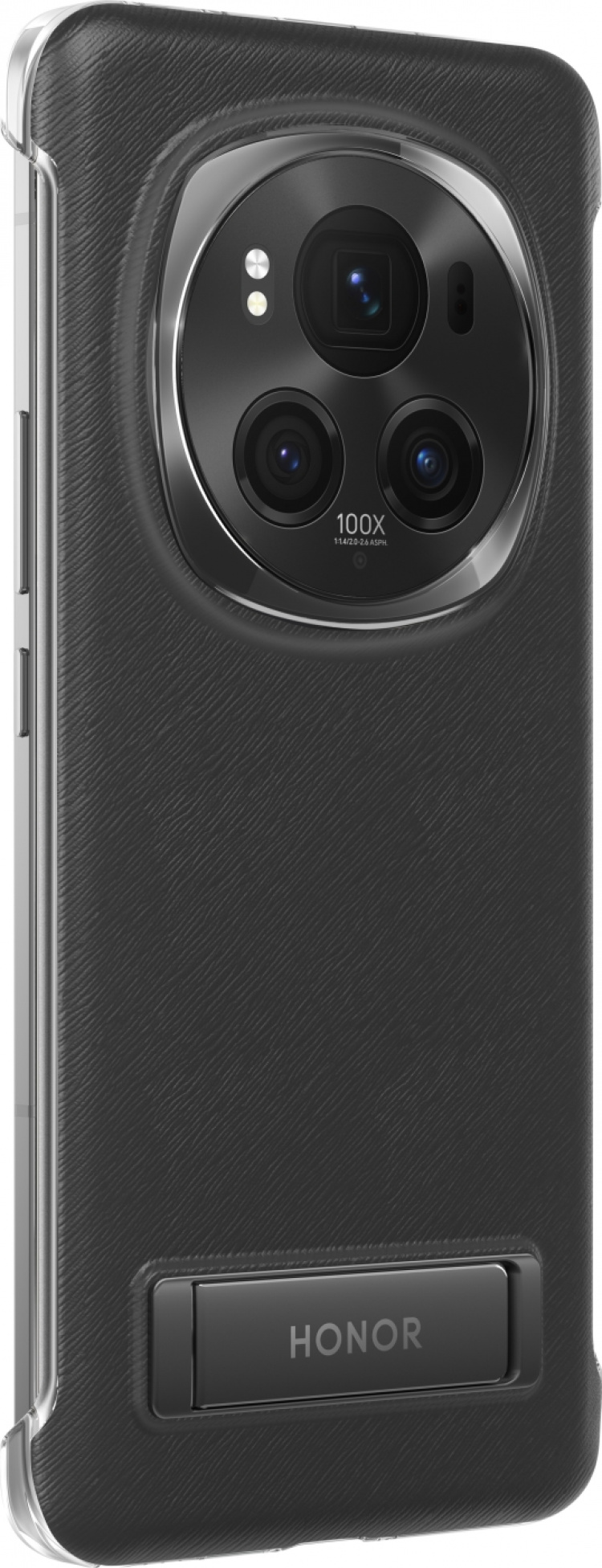 Honor Magic6 Pro beschermhoes met standaard, zwart