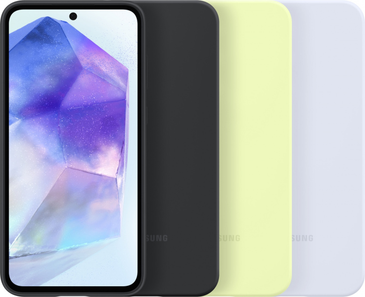 Samsung Galaxy A55 Silicone Hoesje, limoengroen Samsung Galaxy A55 Silicone Hoesje, limoengroen