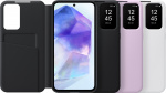 Samsung Galaxy A55 Smart View Portemonnee Hoesje, zwart
