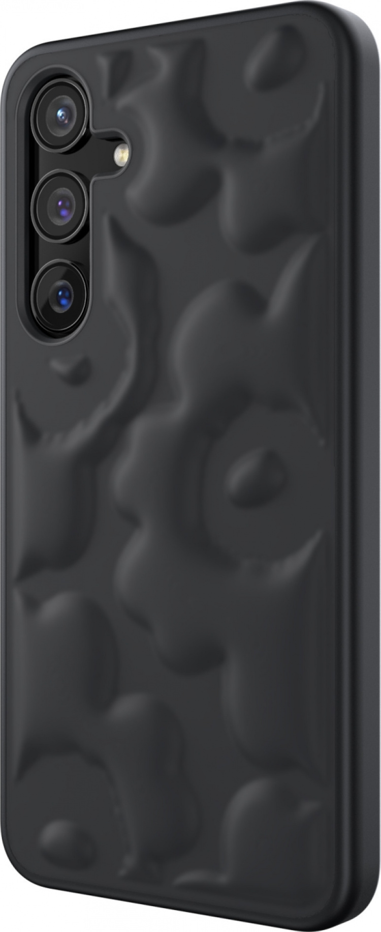 Samsung x Marimekko hoesje met reliëf, Samsung Galaxy S24+, zwart