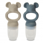 Nuuroo Lauge Siliconen Vruchtentuit - Bering Zee / Kassei - 2-pack - 4 mdr. +