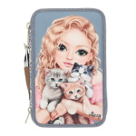 TOPModel Drievoudig Etui CAT LOVE - Lichtblauw en Crème (413271) TOPModel Drievoudig Etui CAT LOVE - Lichtblauw en Crème (413271)