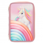 Ylvi Drievoudig Etui - Kleurenwolk - Snoepkleuren