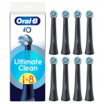 Oral B Oral-B iO-serie Ultimate Clean Zwarte opzetborstels - Zwart - 8 stuks