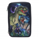 Dino World Drievoudig etui met LED - GALAXY