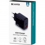 Champion Laddare 45W PD/QC Svart Champion Laddare 45W PD/QC Svart