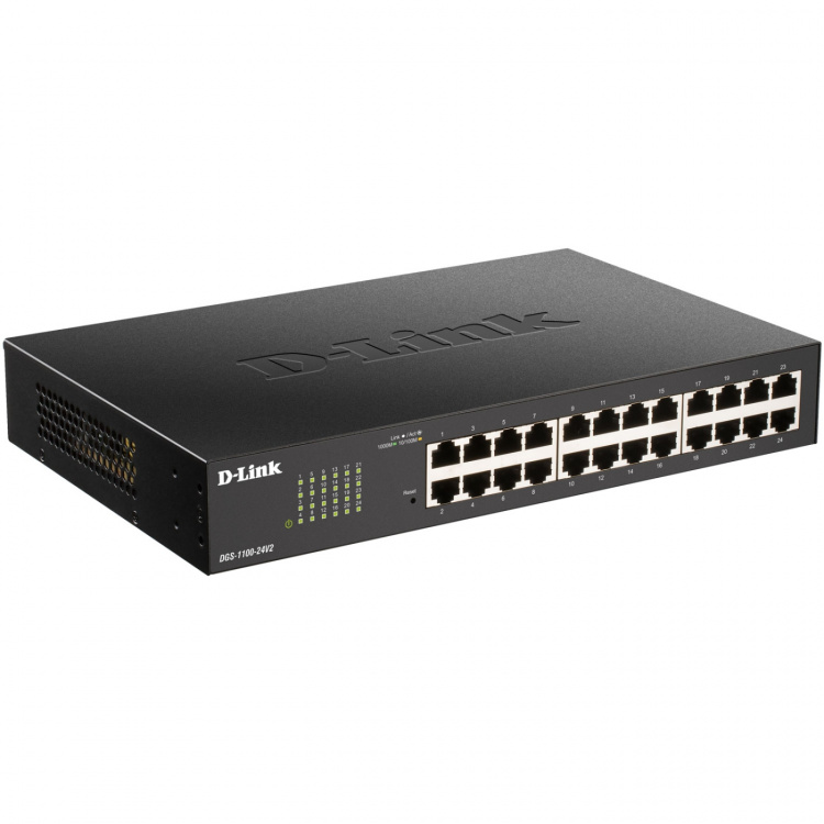 D-Link DGS-1100-24V2/E 24-port Smart Administrerbar Gigabit-Switch D-Link DGS-1100-24V2/E 24-port Smart Administrerbar Gigabit-Switch