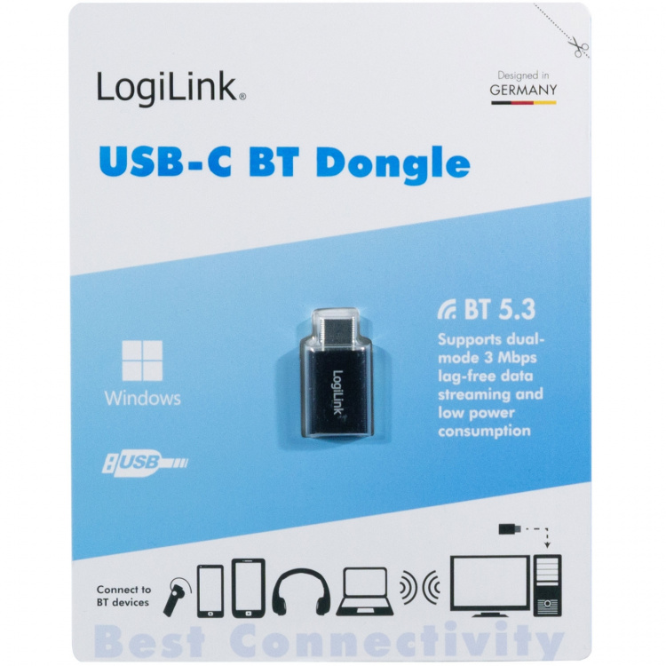 LogiLink USB-C-adapter Bluetooth 5.3 20m