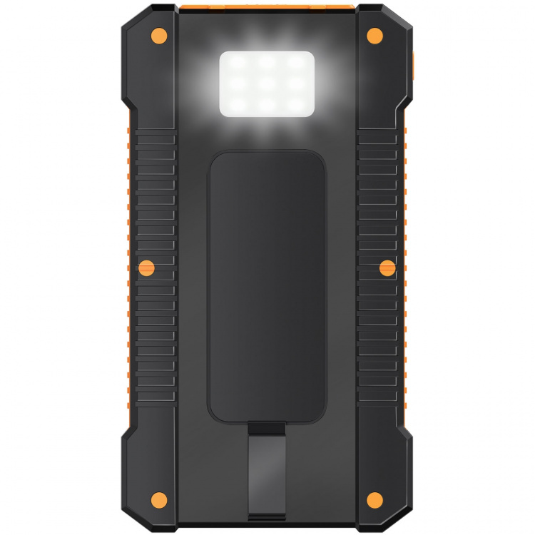 LogiLink PowerBank 6.000 mAh 10W Solcell Svart/Orange