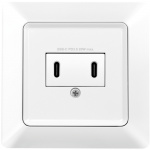 LogiLink Vägguttag med 2xUSB-C PD 25W LogiLink Vägguttag med 2xUSB-C PD 25W