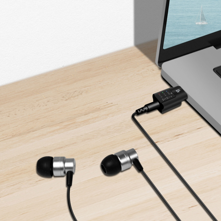 LogiLink USB-C 3,5mm-ljudadapter med DAC och EQ LogiLink USB-C 3,5mm-ljudadapter med DAC och EQ