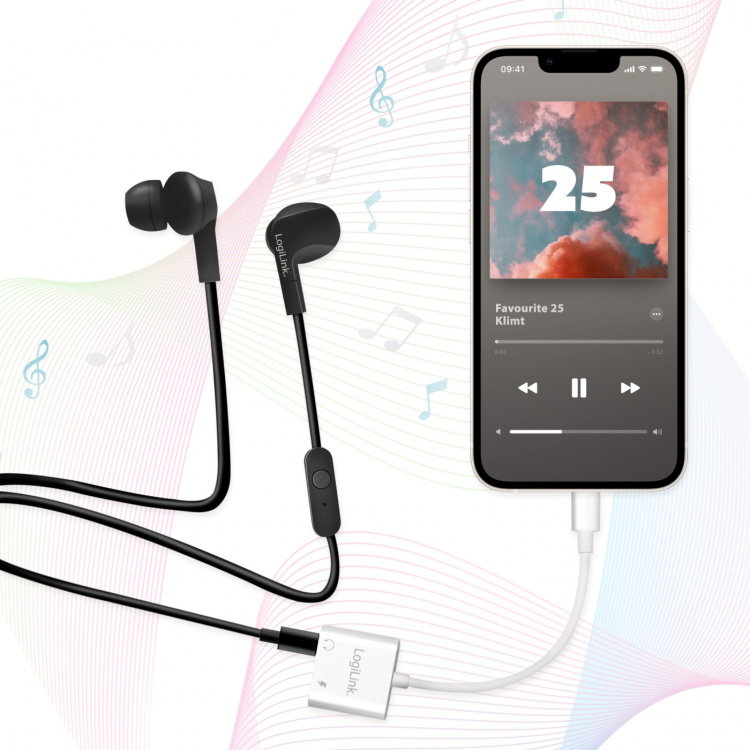 LogiLink USB-C-adapter med 1 x ljudport, 1 x USB-C PD 60W Vit LogiLink USB-C-adapter med 1 x ljudport, 1 x USB-C PD 60W Vit