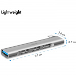 LogiLink Ultraslim 4-port USB-C hub 1 x USB-A3.0, 3 x USB-A2.0 LogiLink Ultraslim 4-port USB-C hub 1 x USB-A3.0, 3 x USB-A2.0