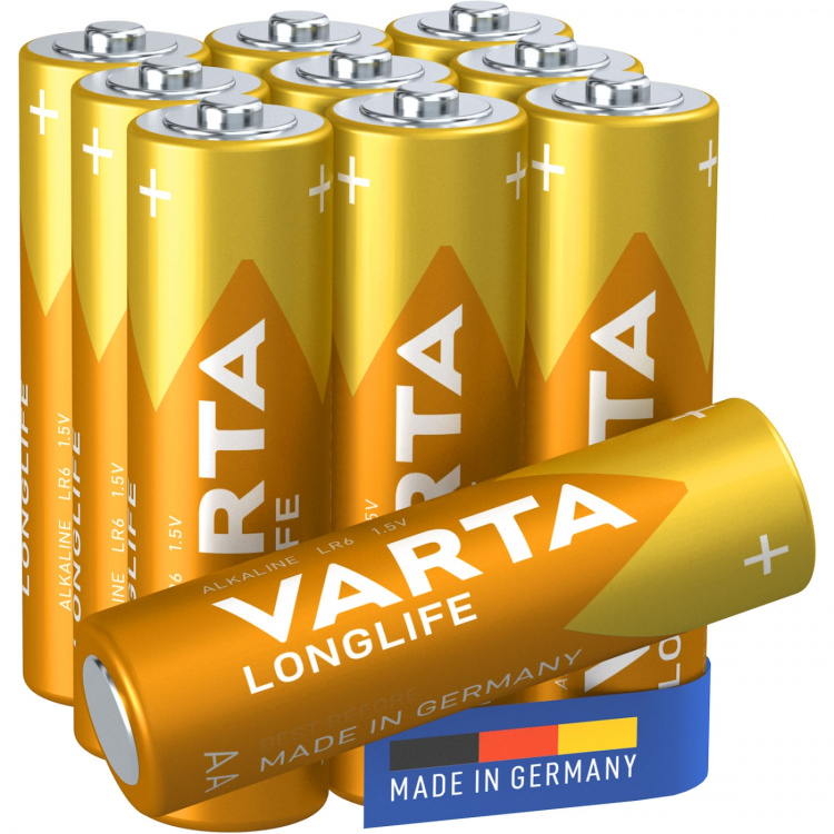 Varta Longlife AA / LR06 Batteri 10-pack Varta Longlife AA / LR06 Batteri 10-pack