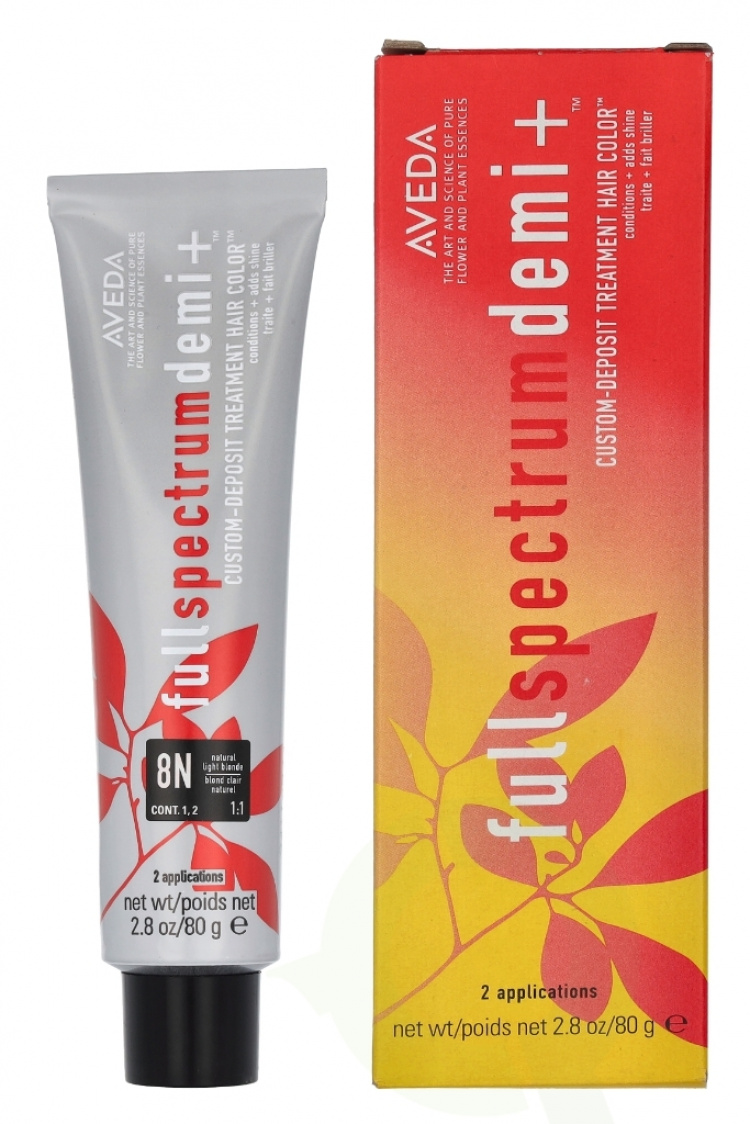 Aveda Full Spectrum Demi+ Custom-Deposit Hair Color 80 g 8N Light Blonde
