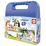 Educa Puzzel Koffer 2x48 - Bluey (80-19831) Educa Puzzel Koffer 2x48 - Bluey (80-19831)