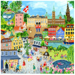 eeBoo Puzzel - Kopenhagen, 1000 stuks (EPZTCOP)