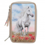 Miss Melody Drievoudig etui - Poppy Sand - Beige