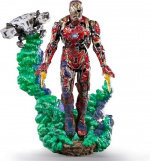 IronStudios - Marvel Spider-Man Ver van huis: Deluxe BDS 1:10 Art Scale Staute - Iron Man Illusion