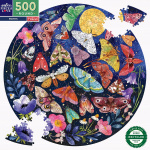 eeBoo Ronde puzzel 500 stuks - Motten - (EPZFMOT