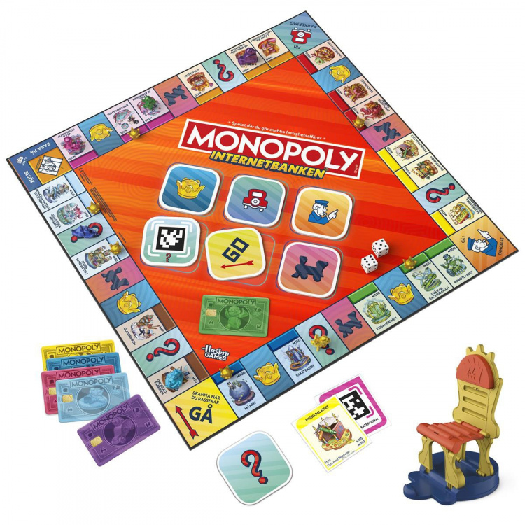 Hasbro Brädspel Monopoly App Banking (SE)