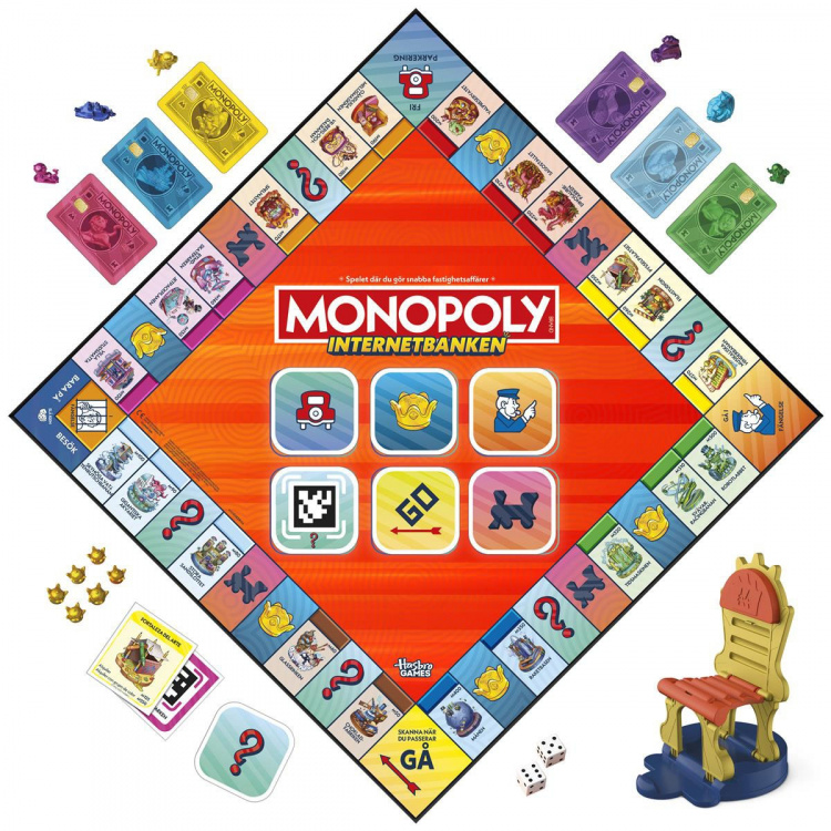 Hasbro Brädspel Monopoly App Banking (SE)
