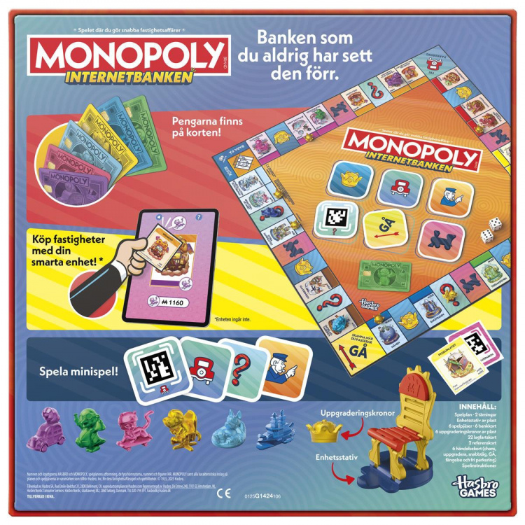 Hasbro Brädspel Monopoly App Banking (SE)