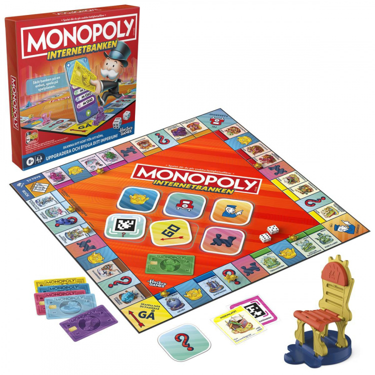 Hasbro Brädspel Monopoly App Banking (SE)