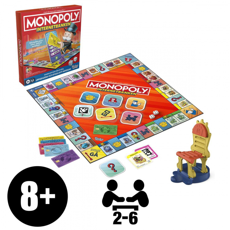 Hasbro Brädspel Monopoly App Banking (SE)