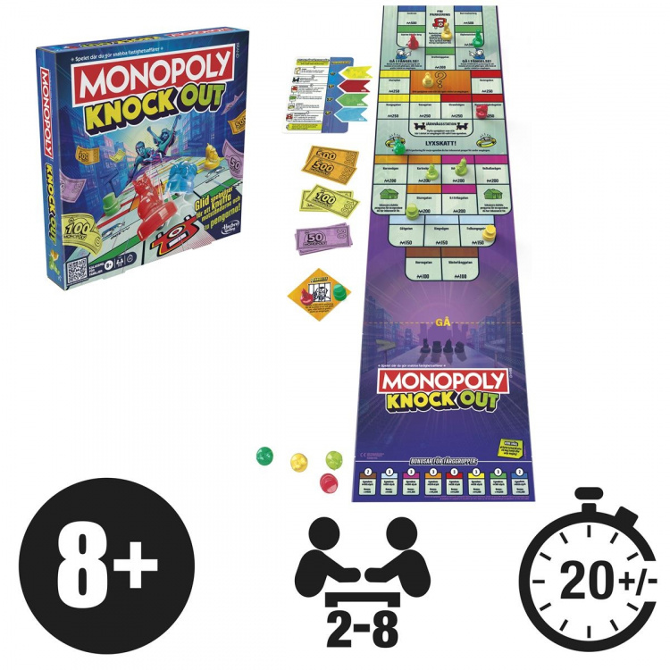 Hasbro Brädspel Monopoly Knockout (SE)