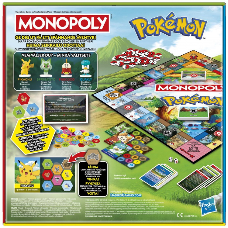 Hasbro Brädspel Monopoly Pokemon (SE/FI)