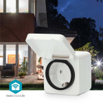 Nedis SmartLife Slimme Stekker | IP44 | Energiemeter | 3680 W | Randaarde stekker | -25 - 55 °C | Android™ / IOS | Grijs / Wit | 1 Stuks Nedis SmartLife Slimme Stekker | IP44 | Energiemeter | 3680 W | Randaarde stekker | -25 - 55 °C | Android™ / IOS | Grijs / Wit | 1 Stuks