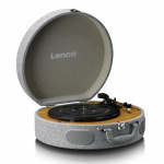 Lenco Houten retro platenspeler met ingebouwde speakers, Bluetooth® en AT3600L cassette Grijs