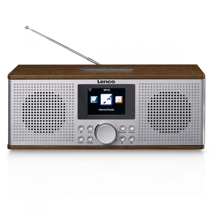 Lenco Slimme internetradio, met DAB+ / FM en Bluetooth® Wood Lenco Slimme internetradio, met DAB+ / FM en Bluetooth® Wood