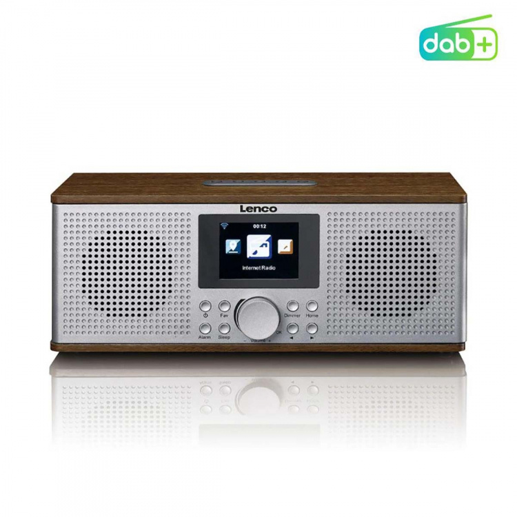 Lenco Slimme internetradio, met DAB+ / FM en Bluetooth® Wood Lenco Slimme internetradio, met DAB+ / FM en Bluetooth® Wood
