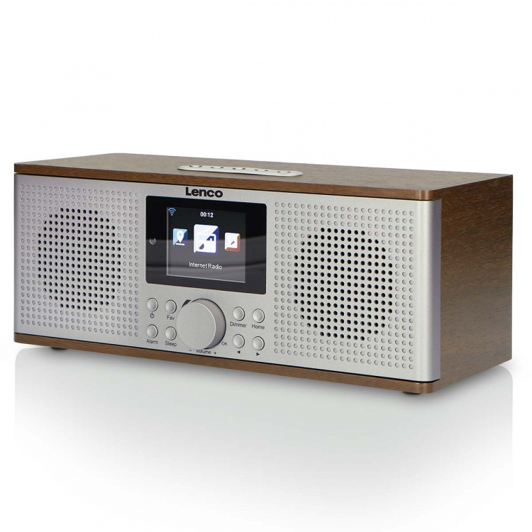 Lenco Slimme internetradio, met DAB+ / FM en Bluetooth® Wood Lenco Slimme internetradio, met DAB+ / FM en Bluetooth® Wood